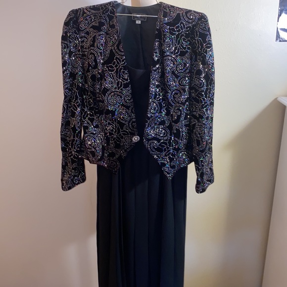 VINTAGE CACHET | DRESS & SEQUIN JACKET | 14 - Picture 2 of 8